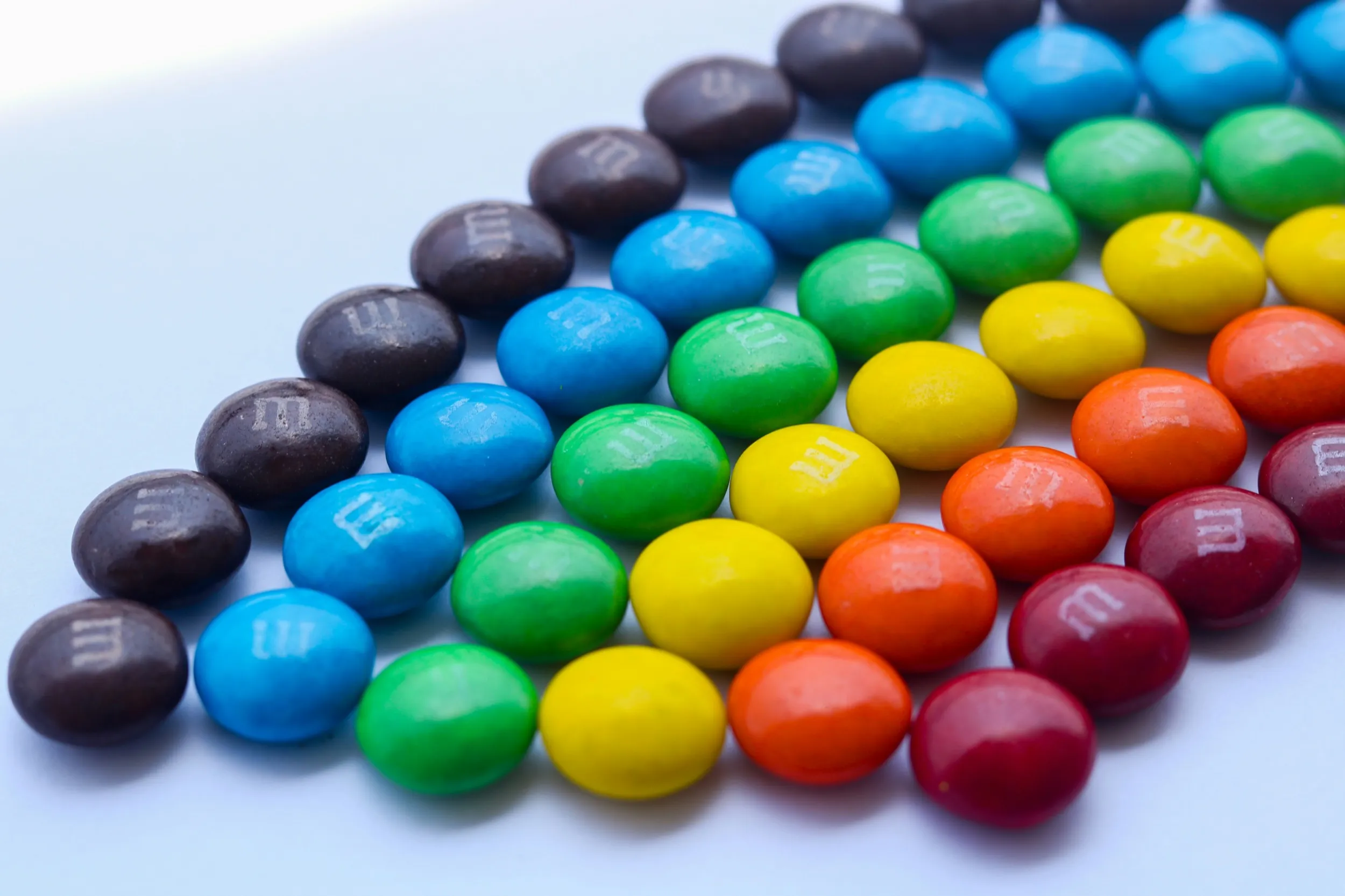 m&m's in different colors — as an analogy to clustering