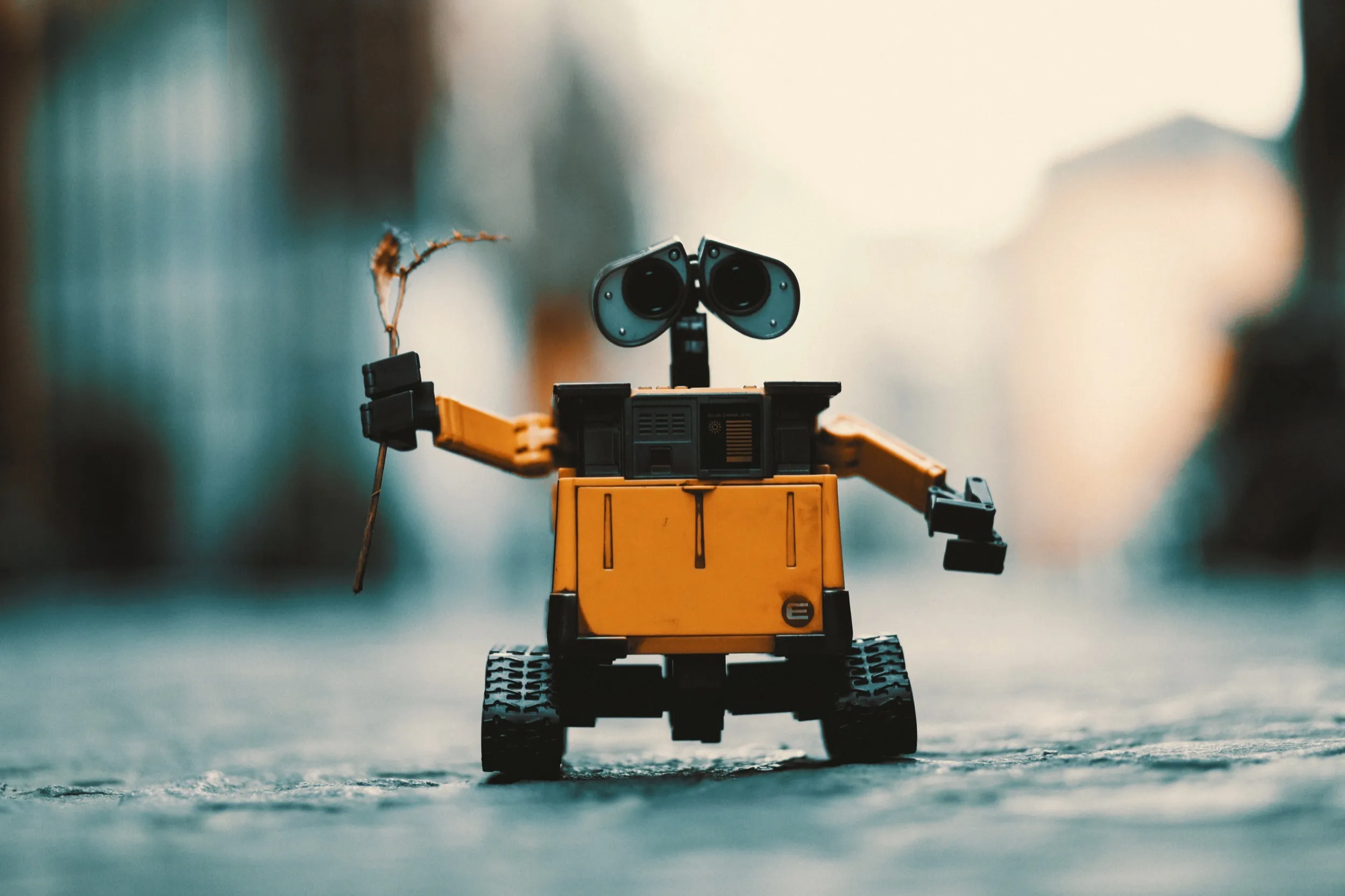 Robot Holding Twig